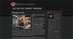 Desktop Screenshot of kingsgalleries.com