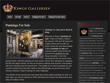 Tablet Screenshot of kingsgalleries.com
